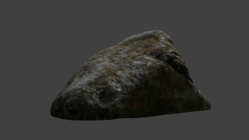Realistic photoscanned stone or boulder preview image